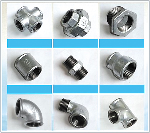 Malleable iron pipe fitting / อุปกรณ์เกลียวประปาชุบกัลวาไนซ์